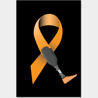 Amputee Awareness Ribbon Posters and Art
